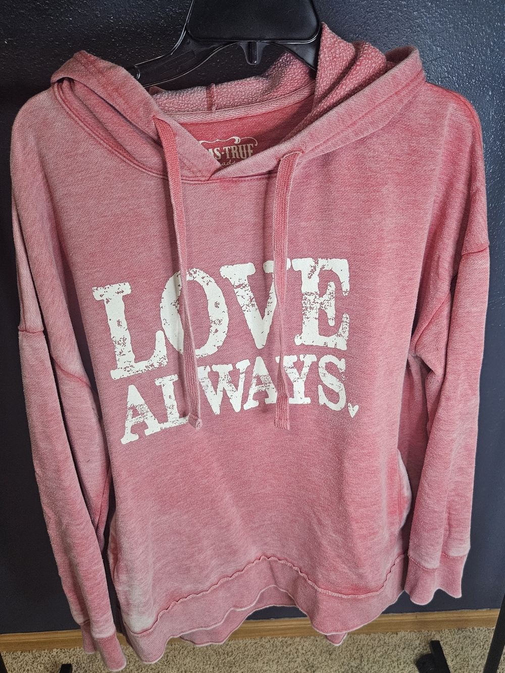 Love Always Pink Hooded Sweatshirt - Women's By Texas True Threads